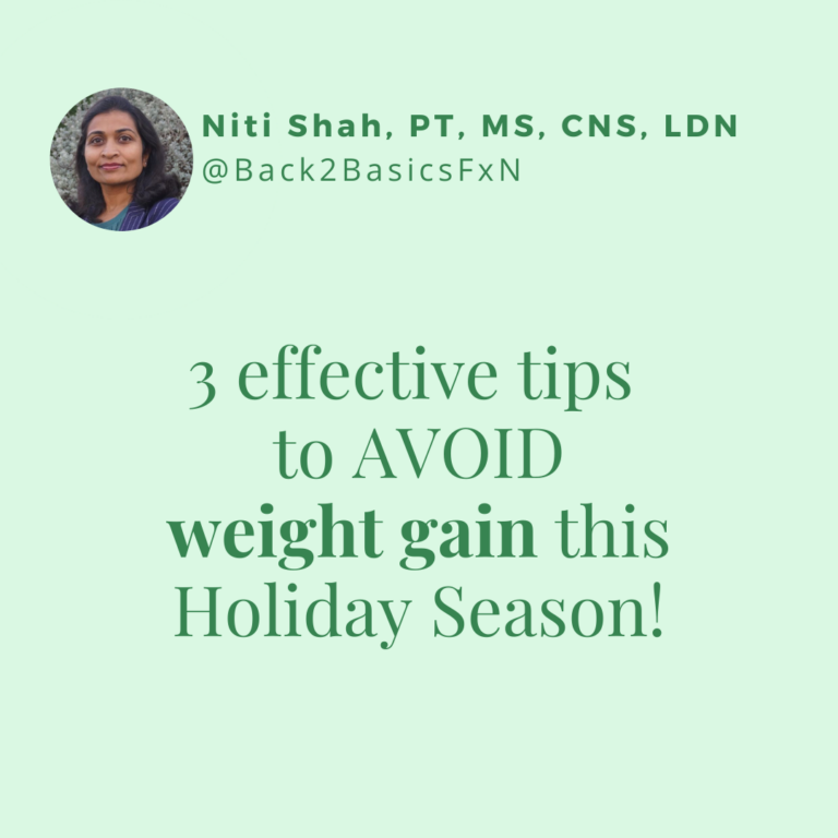 3 effective tips to AVOID weight gain this Holiday season!