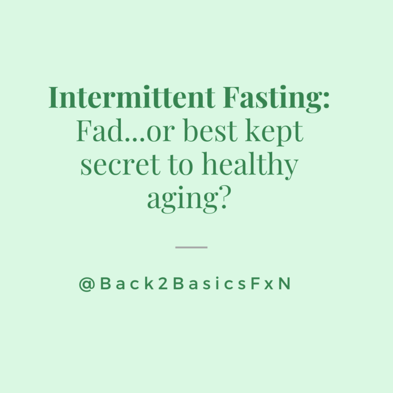 Intermittent Fasting - Fad or secret to Healthy Aging